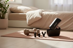Masażer ZENT Masażer Uderzeniowy Kompaktowy Podróżny ZENT MiniPulse  Perkusyjny, Bezszczotkowy, 10 Poziomów, 4 Głowice, USB-C, 235 g 6