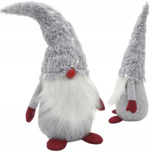 SKRZAT GNOM KRASNAL DEKORACYJNY SZARY 45CM 3