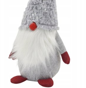 SKRZAT GNOM KRASNAL DEKORACYJNY SZARY 45CM 4