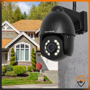 BEZPRZEWODOWA OBROTOWA ZEWNĘTRZNA KAMERA WIFI 8MPX UHD 5X ZOOM APLIKACJA IR 5