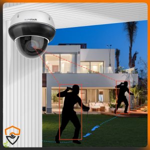 ZEWNĘTRZNA KAMERA IP WIFI KOPUŁKOWA OBROTOWA 8MPX AUDIO ZOOM x10 ŚLEDZENIE 4