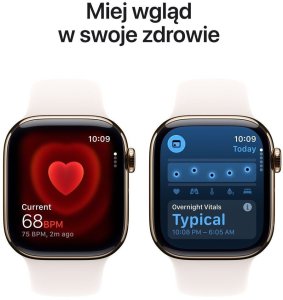 Smartwatch Apple Watch 11 GPS + Cellular 46mm Gold Titanium Sport Band M/L Różowy  (MFD64MP/A) 5