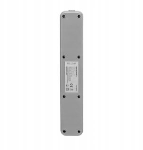 Montis Przedłużacz elektryczny biało-szary 4-gniazdowy z USB 3m MT186-WG-3 4