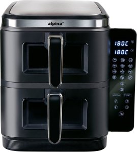 Air Fryer Frytkownica beztłuszczowa Alpina XXL 11L 2800W Dwukomorowa 2