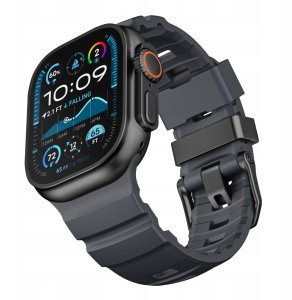 Yaxo Pasek do Apple Watch Rugged Evo Sport Band 44/45/46/49 mm Lava Black 2