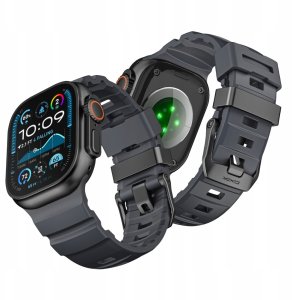 Yaxo Pasek do Apple Watch Rugged Evo Sport Band 44/45/46/49 mm Lava Black 5