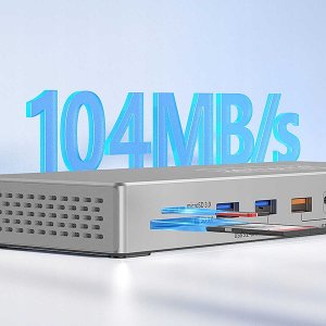 Stacja Dokująca Hub USB-C 16w1 2x HDMI 4K 60Hz Display Port 1.4 USB SD Jack 9