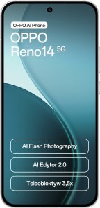 Smartfon Oppo Reno 14 5G 12/512GB Biały  (8033779082399) 2