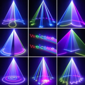 LIGHT4ME projektor laserowy światło dyskotekowe DMX512 6