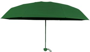 Parasolka Kieszonkowa Składana z Ochroną UV UPF 50+ Etui Zielona 90 cm 2
