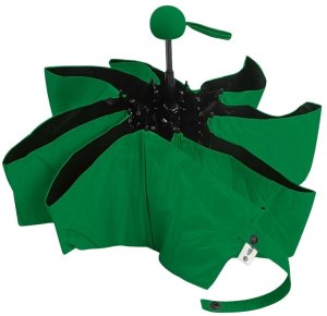 Parasolka Kieszonkowa Składana z Ochroną UV UPF 50+ Etui Zielona 90 cm 3