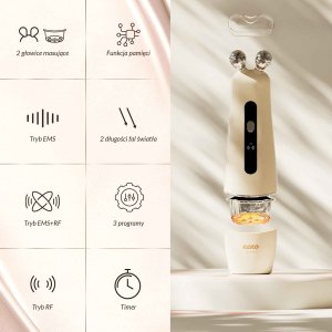 Neno BEAUTY ALGO Zaawansowane urządzenie do ujędrniania i konturowania twarzy z technologią EMS i RF 11