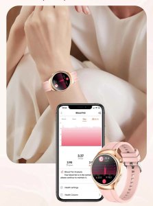 SMARTWATCH ZEGAREK WATCH DAMSKI MENU PL ROZMOWY AMOLED POWIADOMIENIA SPORT ET390 17