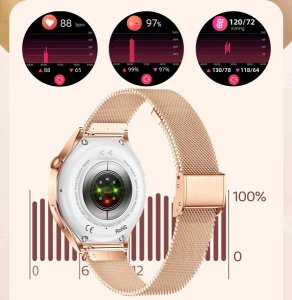 SMARTWATCH ZEGAREK WATCH DAMSKI MENU PL ROZMOWY AMOLED POWIADOMIENIA SPORT ET390 10