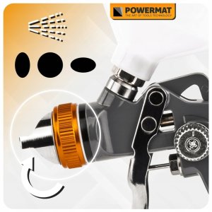 PISTOLET LAKIERNICZY DO MALOWANIA LAKIEROWANIA HVLP 1,4 MM ZBIORNIK 600 ML 4