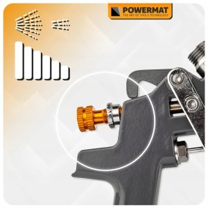 PISTOLET LAKIERNICZY DO MALOWANIA LAKIEROWANIA HVLP 1,4 MM ZBIORNIK 600 ML 7