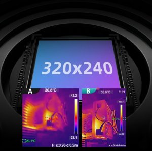 Mileseey KAMERA TERMOWIZYJNA PRO -20+550 USB-C 320x240 EKRAN 2.8" LCD ALARM PC 50Hz 2