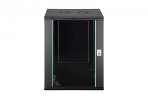 Szafa DIGIT Szafa sieciowa wisząca Dynamic 19 16U rack 600x600, szklane drzwi, czarny, nieskładana, 60kg 3