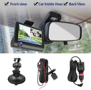 QIKtech Wideorejestrator kamera REJESTRATOR JAZDY 3w1 W05 FullHD 1080p 0,2kg 2