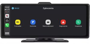 Radio samochodowe Canva MONITOR SAMOCHODOWY 10" CARPLAY ANDROID AUTO + KAMERA COFANIA + 2 UCHWYTY 5