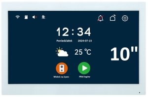 Reer IPS KW07 Wideodomofon WiFi 1080p APP 10' TUYA 2 ŻYŁOWY PASTYLKI KLAWIATURA 5