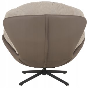 Mebel Elite Fotel wypoczynkowy Milo taupe velvet 3D obrotowy stylowy do salonu 4