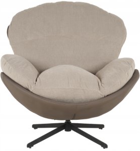Mebel Elite Fotel wypoczynkowy Milo taupe velvet 3D obrotowy stylowy do salonu 5
