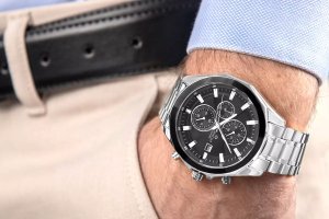 Zegarek Giewont Zegarek Męski Chronograph Sapphire Srebrny GW7290-B2 4