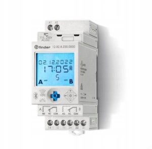 Zegar cyfrowy roczny, astronomiczny z możliwością rozszerzenia wyjść i wejść 2P 16A 230V AC/DC 12.B2.8.230.0000 2