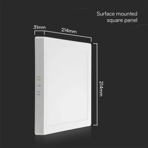 VTAC Panel LED 18W 4000K 1980lm 214x31mm Diody SAMSUNG Kwadratowy 104991 2