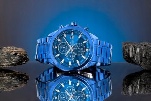 Zegarek Giewont Zegarek Męski Chronograph Sapphire Niebieski GW7290-B5 5