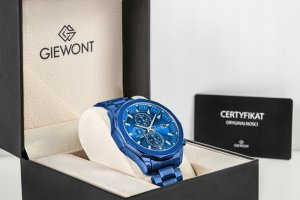 Zegarek Giewont Zegarek Męski Chronograph Sapphire Niebieski GW7290-B5 7