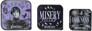 EXCELLENT HOUSWARE Thumbs Up WD718949 pojemnik do przechowywania żywności Kwadratowy Czarny, Wielokolorowy 3 szt. 4