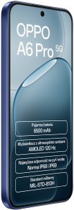 Smartfon Oppo A6 Pro 5G 8/256GB Niebieski  (110010349340) 5