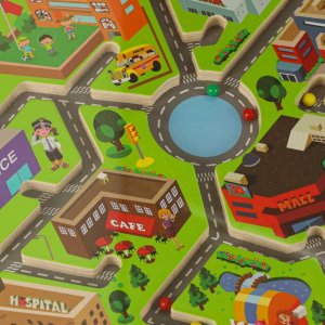 Eddy Toys Gra labirynt magnetyczna planszowa drewniana do podróży duże miasto 2 graczy Kik Sp. z o. o. Sp. k. 6