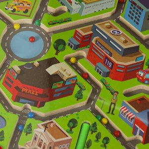 Eddy Toys Gra labirynt magnetyczna planszowa drewniana do podróży duże miasto 2 graczy Kik Sp. z o. o. Sp. k. 7