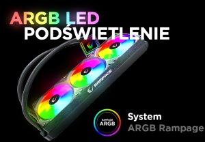 Chłodzenie wodne Rampage INFINITE V360 Białe 15