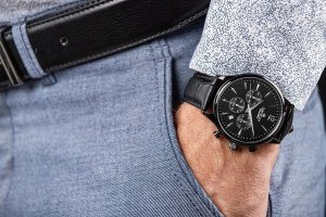 Zegarek Giewont Zegarek Męski Chronograph Sapphire Czarny GW6310-A1 3