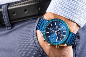 Zegarek Giewont Zegarek Męski Chronograph Sapphire Niebiesko Miedziany GW8720-B5 3