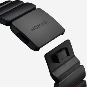 Nomad Goods Inc. Stratos Band - titanowa bransoleta do Apple Watch 49mm z FKM (black titanium, ultra orange FKM) 6