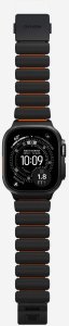 Nomad Goods Inc. Stratos Band - titanowa bransoleta do Apple Watch 49mm z FKM (black titanium, ultra orange FKM) 10