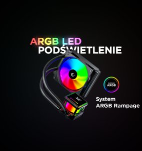 Chłodzenie wodne Rampage INFINITE V120 Czarne 11