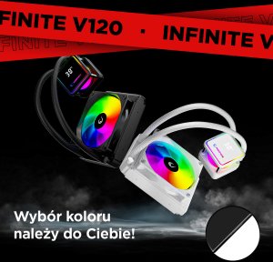 Chłodzenie wodne Rampage INFINITE V120 Czarne 13