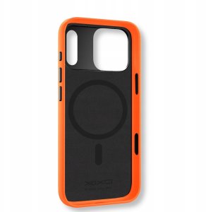 Yaxo Etui na telefon Leather Gear Slim Case MagSafe iPhone 17 Pro Magma Orange 3