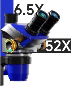 Mikroskop Stereo Triocular Mechanic Super X Pro B11 6.5X52X 2