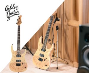 Golden Guitar Gitara elektryczna naturalna superstrat one size 2