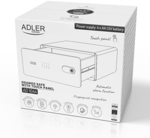 Adler Sejf szufladowy z panelem dotykowym i czytnikiem linii papilarnych AD 1044 14