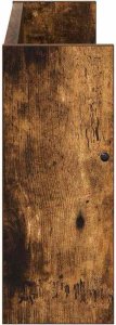 vidaXL Regał na gazety z półką wędzony dąb 60 x 12 x 30 cm 6