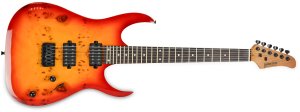 Golden Guitar Gitara elektryczna superstrat Strat3 - wiśnia one size 14