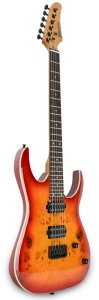 Golden Guitar Gitara elektryczna superstrat Strat3 - wiśnia one size 4